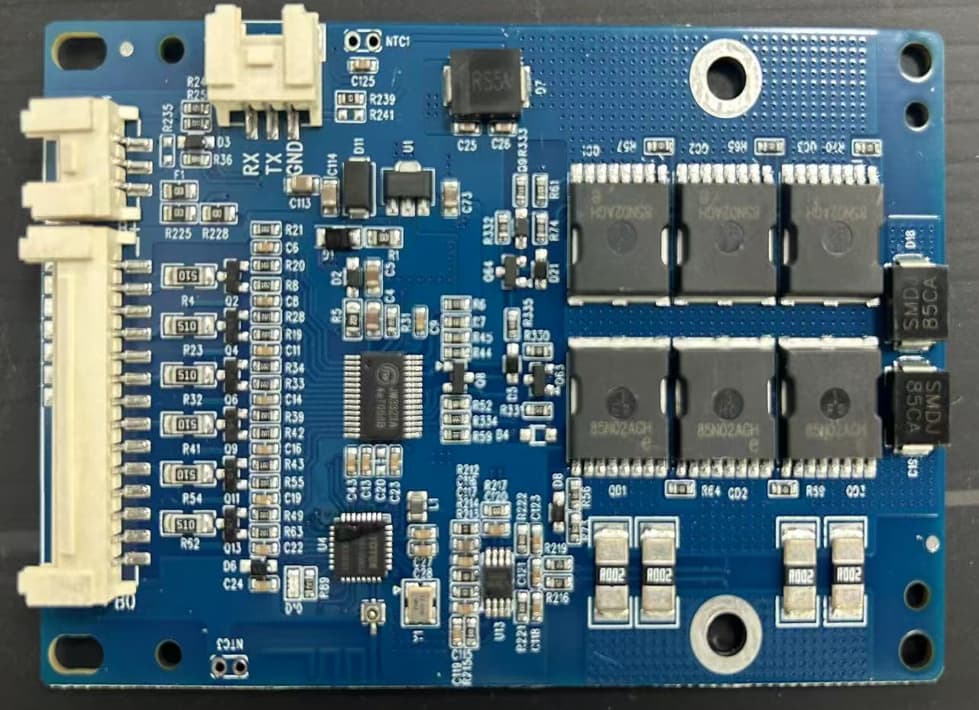 6S - 13S 20A 30A 40A LiFePO4/NMC Passive Balance Software BMS