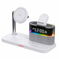 qi2 wireless charger alarm clock white