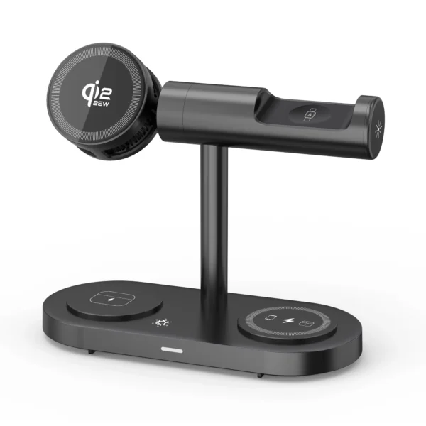 25w 7 in 1 wireless charger black
