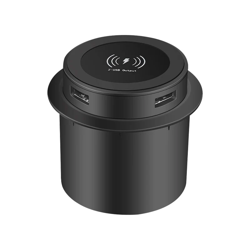 embedded_wireless_charger pop up built-in wireless charger with usb port
