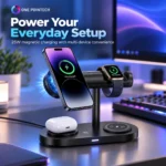 25w 7 in 1 wireless charger desk setup